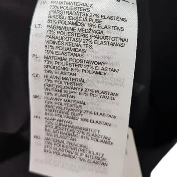 NEW Adidas Sz XS Black Volleyball Shorts Compression Active Gym 3" Running - Picture 3 of 4